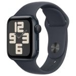 Apple Watch SE GPS 40 mm Midnight-Aluminiumgehäuse mit Midnight-Sportarmband – S/M