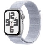 Apple Watch SE GPS 44mm Caja de Aluminio Plata con Correa Loop Deportiva Azul Nube