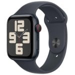 Apple Watch SE GPS + Cellular 44mm OLED Aluminium Minuit S/M Etanche 50m Pulsomètre SOS