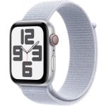 Apple Watch SE GPS + Cellular 44mm OLED Silber Blau S/M 4G Wasserfest Herzfrequenzmessung