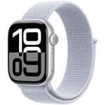 Apple Watch Series 10 GPS 42mm Caja Aluminio Plata con Correa Loop Deportiva Azul Nube