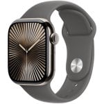 Apple Watch Series 10 GPS + Cellular 42mm Caja Titanio Natural con Correa Deportiva Gris Piedra M/L