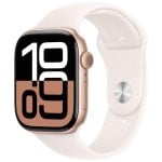 Apple Watch Series 10 GPS + Cellular 46mm Caja Aluminio Oro Rosa con Correa Deportiva Rosa Rubor M/L Apple Watch Series 10 GPS + Cellular 46mm Caja Aluminio Oro Rosa con Correa Deportiva Rosa Rubor M/L