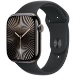 Apple Watch Series 10 GPS + Cellular 46mm OLED Titane Pizarra Bracelet Noir S/M Étanche IP6X ECG SpO2