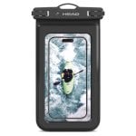 Head Funda Flotante Impermeable Universal, Bolsa Estanca Flotante IPX8 para Móvil Hasta 6.8" Negro