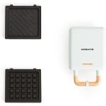 Create Stone Studio Sandwichera Grill Y Gofrera Intercambiable Individual 600W Azul Pastel Create Stone Studio Sandwichera Grill Y Gofrera Intercambiable Individual 600W Azul Pastel