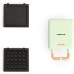 Create Stone Studio Sandwichera Grill Y Gofrera Intercambiable Individual 600W Verde Create Stone Studio Sandwichera Grill Y Gofrera Intercambiable Individual 600W Verde