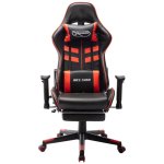 VidaXL Soul Silla Gaming con Reposapiés Negro/Rojo VidaXL Soul Silla Gaming con Reposapiés Negro/Rojo
