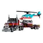 Camion à plateforme Lego Creator avec hélicoptère
