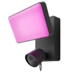 Câmera de vigilância Philips Hue Secure Flood Light FullHD Visão Noturna Externa Áudio Bidirecional