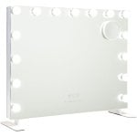 Specchio per il trucco Flamingueo con luce 14 lampadine LED 3 modalità di illuminazione Touch Control Bianco Specchio per il trucco Flamingueo con luce 14 lampadine LED 3 modalità di illuminazione Touch Control Bianco
