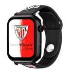 SaveFamily Plus Athletic Club Bilbao 4G GPS 40mm Ecrã Digital Preto IP67 SOS