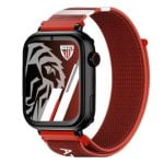 SaveFamily Plus Smartwatch 4G GPS 40mm Ecrã Táctil Preto com Correia de Tecido Vermelho IP67