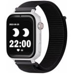 SaveFamily Plus 4G GPS 40mm Écran Tactile Rectangle Blanc/Tissu Noir IP67 SOS Vidéos