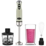 Cecotec Power RetroGreen 1200MAX Crean&Crush Batidora de Mano Retro 4 Cuchillas 0.5L 1200W Verde