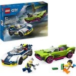Lego City Polizei-Verfolgungsjagd und Muscle-Car