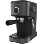 Cecotec Power Espresso 20 Pecan Espressomaschine aus Stahl mit einstellbarem Dampfgarer, 20 Riegel, schwarz