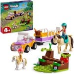 Set de construction Lego Friends Remorque pour Chevaux 105 pièces avec voiture et figurines