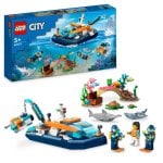 Set de juguetes de construcción LEGO® City 60377 Barco de Exploración Submarina (182 piezas) Set de juguetes de construcción LEGO® City 60377 Barco de Exploración Submarina (182 piezas)