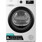 Secadora de bomba de calor Hisense DHQE800BW2 8kg Classe D AutoDry Allergy Care