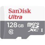 Cartão MicroSD Sandisk Ultra 128GB Class 10 UHS-I U1 100MB/s Cinzento Branco