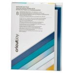 Cartão Insertável Cricut Joy Blue Lagoon Foil Transfer A2 8 Unidades