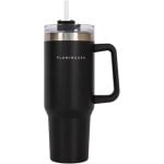 Flamingueo Copo Térmico Preto Aço Inoxidável Bebidas Frias 24h e Quentes 10h Capacidade 1.18l Flamingueo Copo Térmico Preto Aço Inoxidável Bebidas Frias 24h e Quentes 10h Capacidade 1.18l