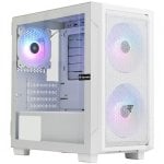 Boîtier Tempest Aurora ARGB M-ATX en verre trempé USB 3.0 blanc