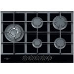 Vitrokitchen CG73NB Placa de Gas Butano de Cristal 5 Zonas 70cm Negra Vitrokitchen CG73NB Placa de Gas Butano de Cristal 5 Zonas 70cm Negra