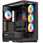 Nfortec Ursa ARGB Mid Tower E-ATX gehärtetes Glas USB-C schwarz Nfortec Ursa ARGB Mid Tower E-ATX gehärtetes Glas USB-C schwarz