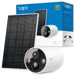 TP-Link Tapo C425 Kit Câmara de Vigilância Exterior 2K QHD Wi-Fi com Bateria e Painel Solar Branca