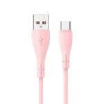 Cooles universelles Silikon-USB-Kabel Typ C 1 m Rosa
