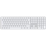 Tastatur Apple Magic Keyboard Touch ID QWERTY USB-C Num Pad kabellos weiß