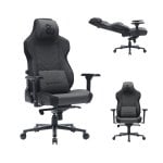 Newskill Banshee Pro Silla Gaming Tela Transpirable con Almohada Cervical Gris-Negra