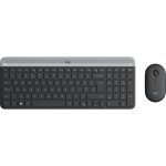 Clavier Logitech Slim Wireless Combo MK470 AZERTY sans fil graphite