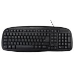 Teclado MCL ACK-298/N membrana completo AZERTY negro con cable USB 1,5 m