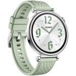 Huawei WATCH GT 4 AMOLED 41mm Reloj Smartwatch Plata con Correa de Fluoroelastómero Verde