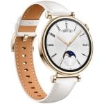 Huawei WATCH GT 4 AMOLED 41mm Reloj Smartwatch Dorado con Correa de Cuero Blanca