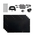 Tornasol Flex Full Black 800W Kit Solar Autoinstalable X4 Paneles Ultraligeros Y Flexibles para Balcón