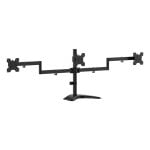 AISENS Support de table avec base éco rotative et inclinable pour 3 moniteurs 10kg (3 Pivots, 2 Bras) du 13-27, Noir