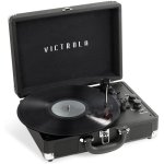 Tocadiscos Victrola Journy+ Bluetooth Trasmissione Cinghia Altoparlanti Integrati Nero