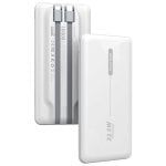 Coole universelle externe Akku-Powerbank 10.000 mAh PD 22,5 W (2 Kabel) Weiß Coole universelle externe Akku-Powerbank 10.000 mAh PD 22,5 W (2 Kabel) Weiß