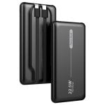 Coole universelle externe Akku-Powerbank 10.000 mAh PD 22,5 W (2 Kabel) Schwarz Coole universelle externe Akku-Powerbank 10.000 mAh PD 22,5 W (2 Kabel) Schwarz