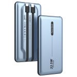 Coole universelle externe Akku-Powerbank 10.000 mAh PD 22,5 W (2 Kabel) Blau Coole universelle externe Akku-Powerbank 10.000 mAh PD 22,5 W (2 Kabel) Blau