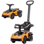 Aiyaplay Carro de Passeio 2-em-1 para Crianças 12-36 Meses Lamborghini Laranja