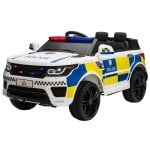 Homcom Coche Eléctrico para Niños de Policía de +3 Años con Mando a Distancia