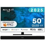 Nilait Luxe 50"UC8003S QLED UHD 4K Smart TV + Nilait Harmony Sound bar Barra de Sonido Bluetooth 2.0 30W