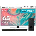 Nilait Luxe 65"UC8003S QLED UHD 4K Smart TV+ Harmony Sound Bar Barra de Sonido 120W