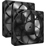 Corsair iCUE LINK RX140 MAX Pack Doble Ventilador Suplementario PWM 140mm Negro Corsair iCUE LINK RX140 MAX Pack Doble Ventilador Suplementario PWM 140mm Negro