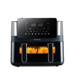 Airfryer Prixton Cook Organics Dual Fenêtre 8L 2000W Programmes Automatiques